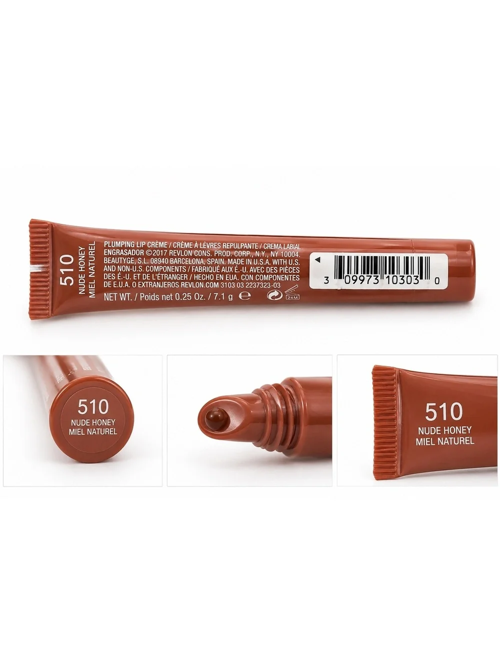 Revlon Kiss Plumping Lip Crème 505 Apricot Silk + Silicone Phone Holder Set